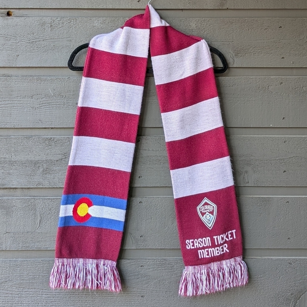 Ruffneck Colorado Rapids Soccer Season Ticket Holder Striped Scarf
